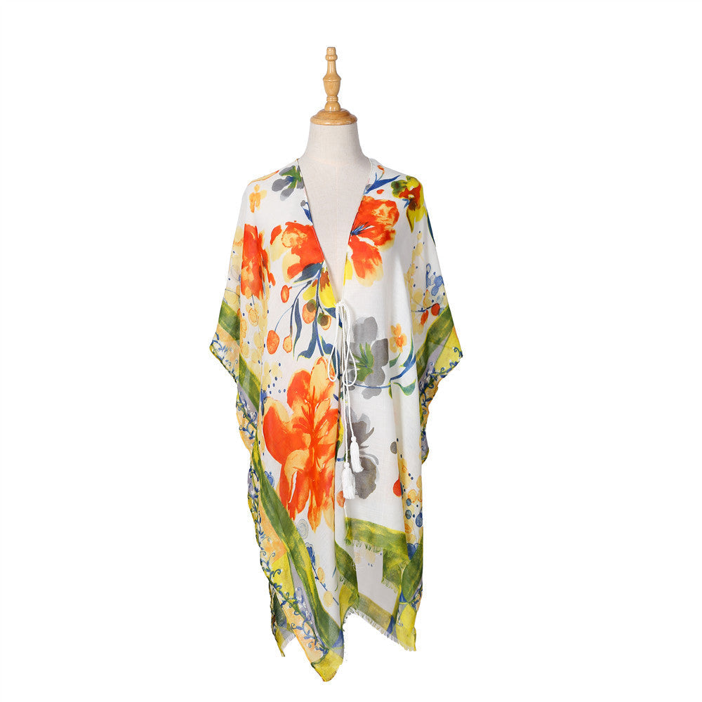 Summer Floral Print All Match Blouse Bella Mia