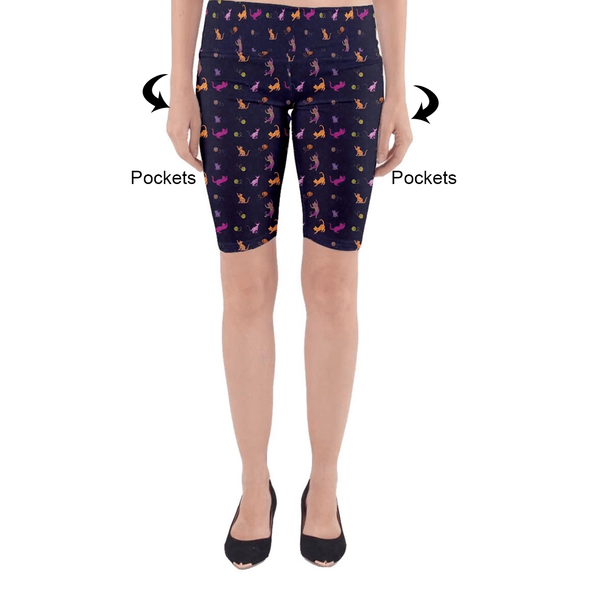 Paisley Kitty Leggings Shorts MM