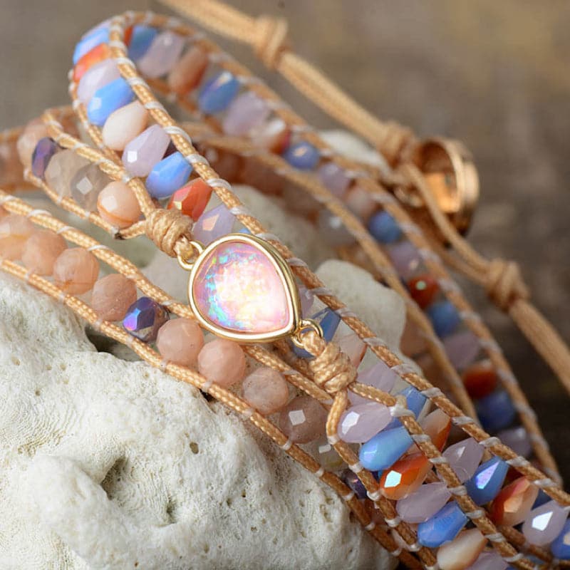 Opal Beaded Bracelet.