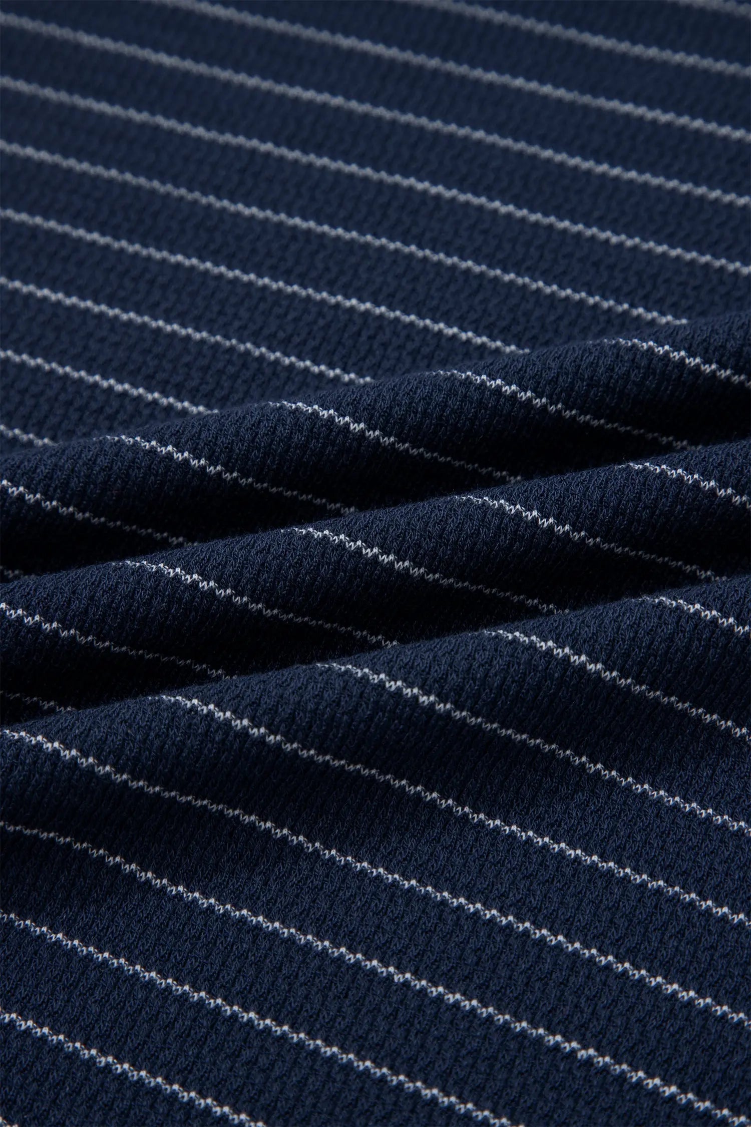 Blue Stripe Plus Size Ribbed T Shirt With Contrast Trim Dear-Lover Dropshipping