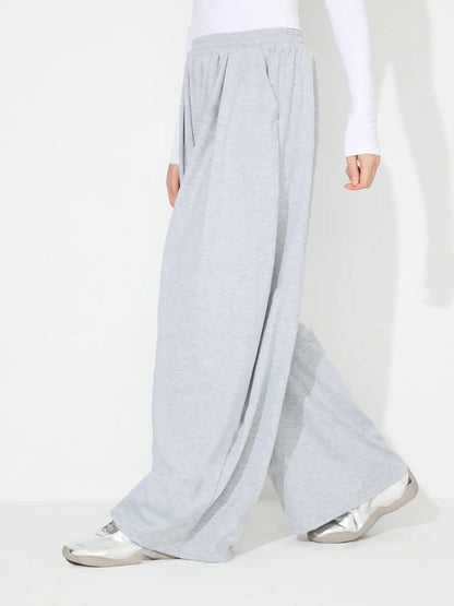 High-Waisted Wide Leg Pants with Convenient Pockets