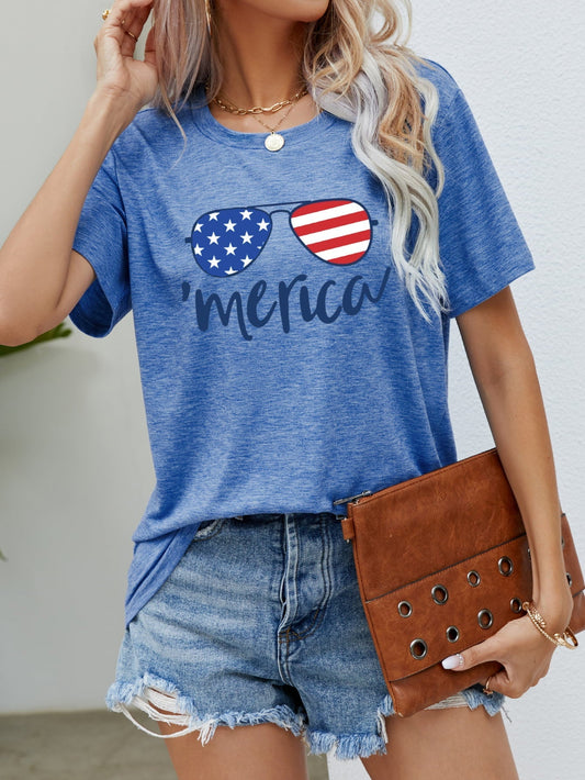 Simply Love: Patriotic Flag Tee Simply Love