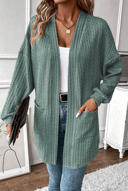 Canton Cozy Textured Knit Cardigan with Side Pockets