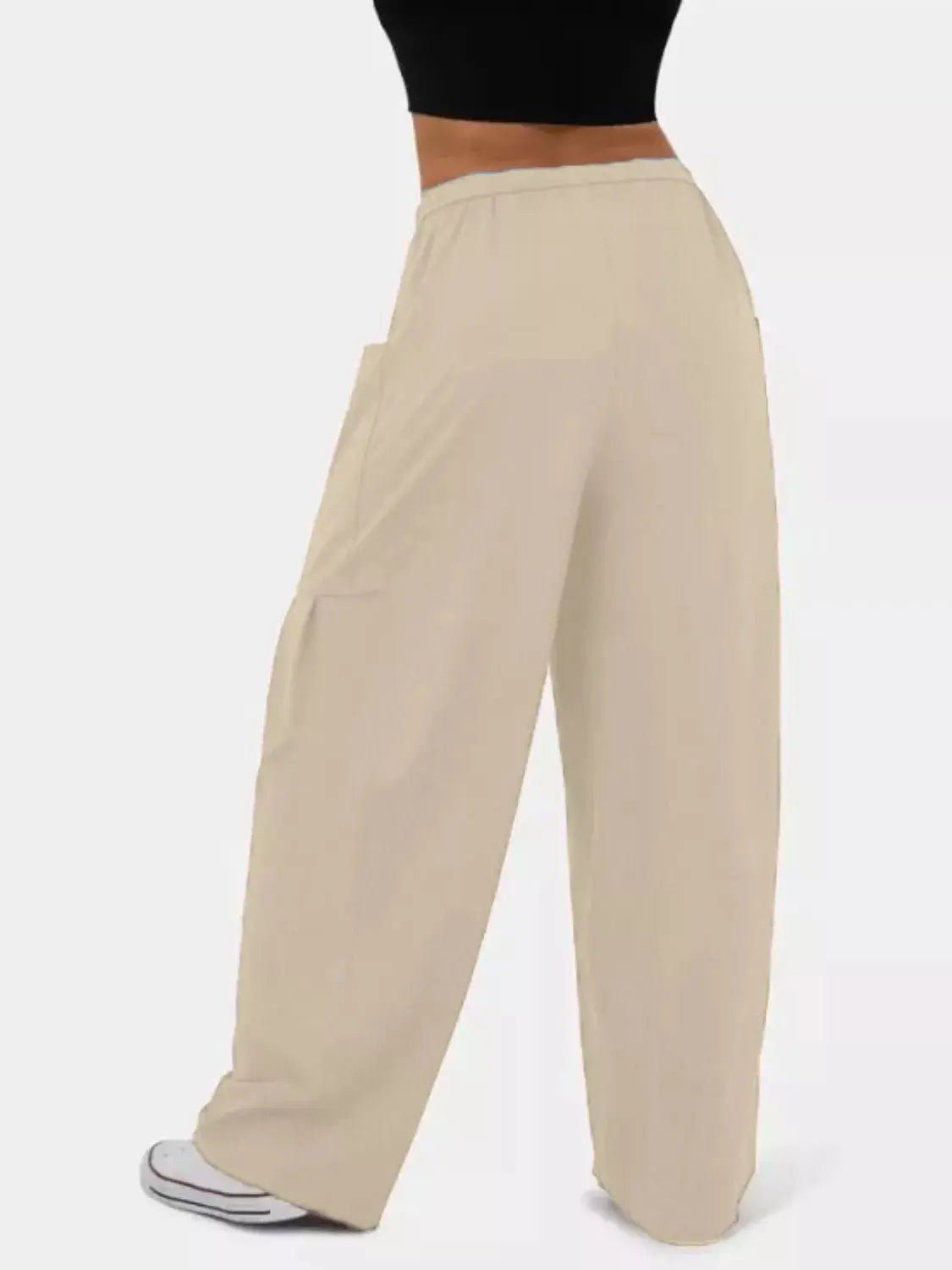 Relaxed Fit Drawstring Pants Simply Love