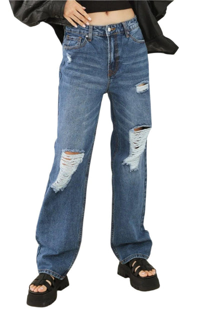 HAMMER COLLECTION Distressed High Waist Jeans.