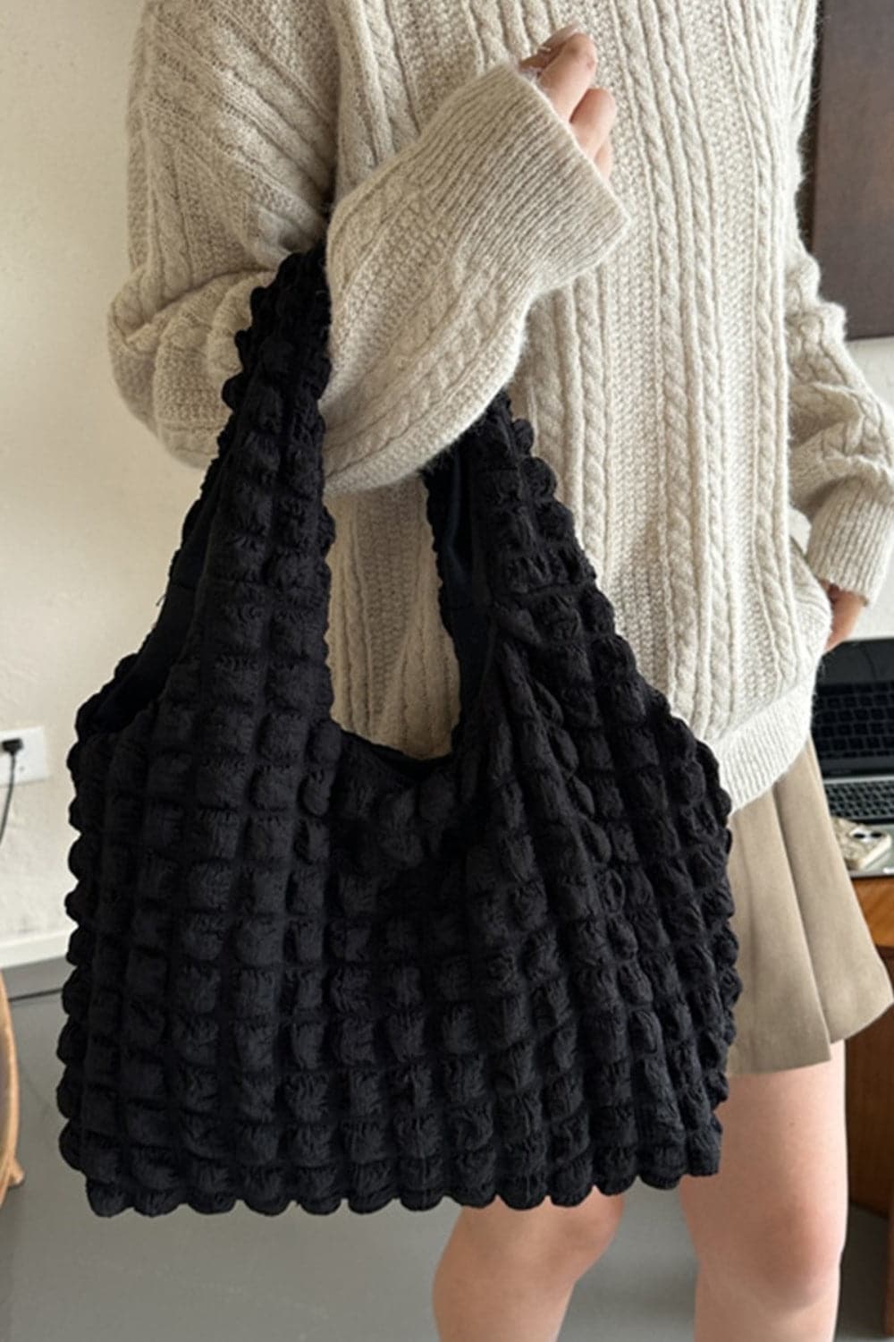 Zenana Cloud Puffy Shoulder Tote Bag.