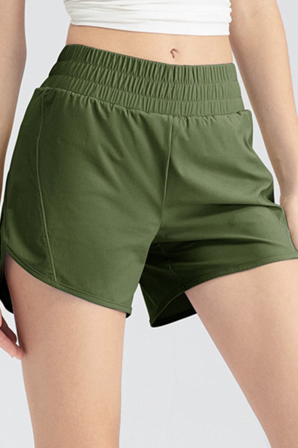 Elastic Waist Active Shorts.