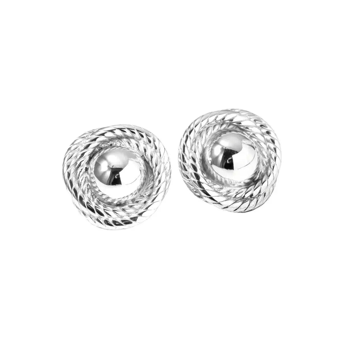 Twisted Rope Circle Stud Earrings Simply Love