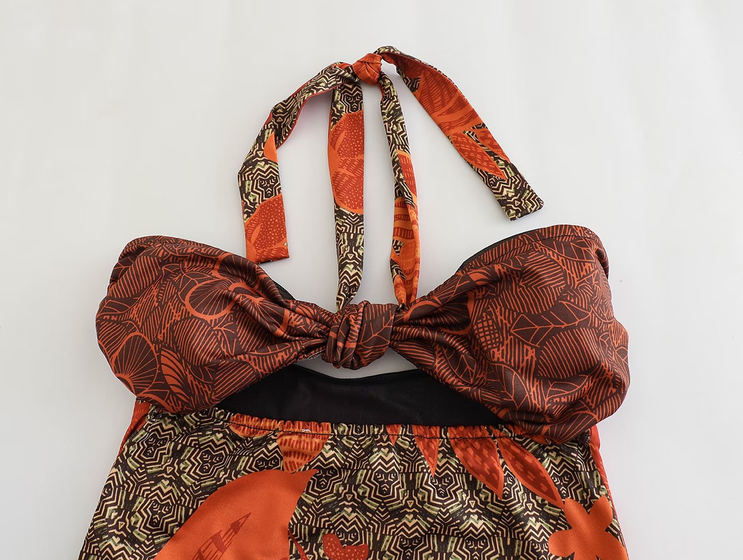 Women Women Printed One Word Wrapped Chest Swimsuit One Piece Suit Bella Mia