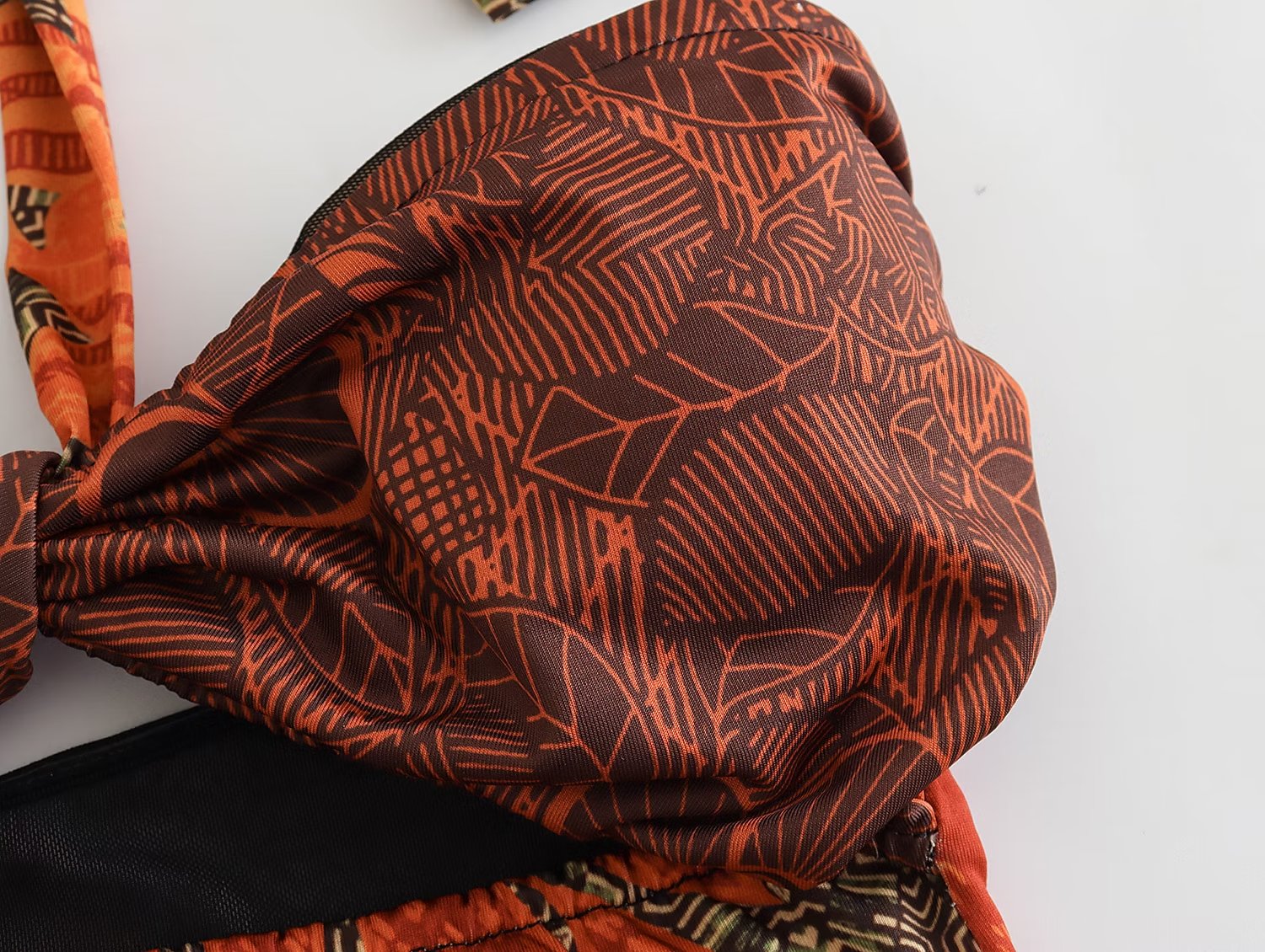 Women Women Printed One Word Wrapped Chest Swimsuit One Piece Suit Bella Mia