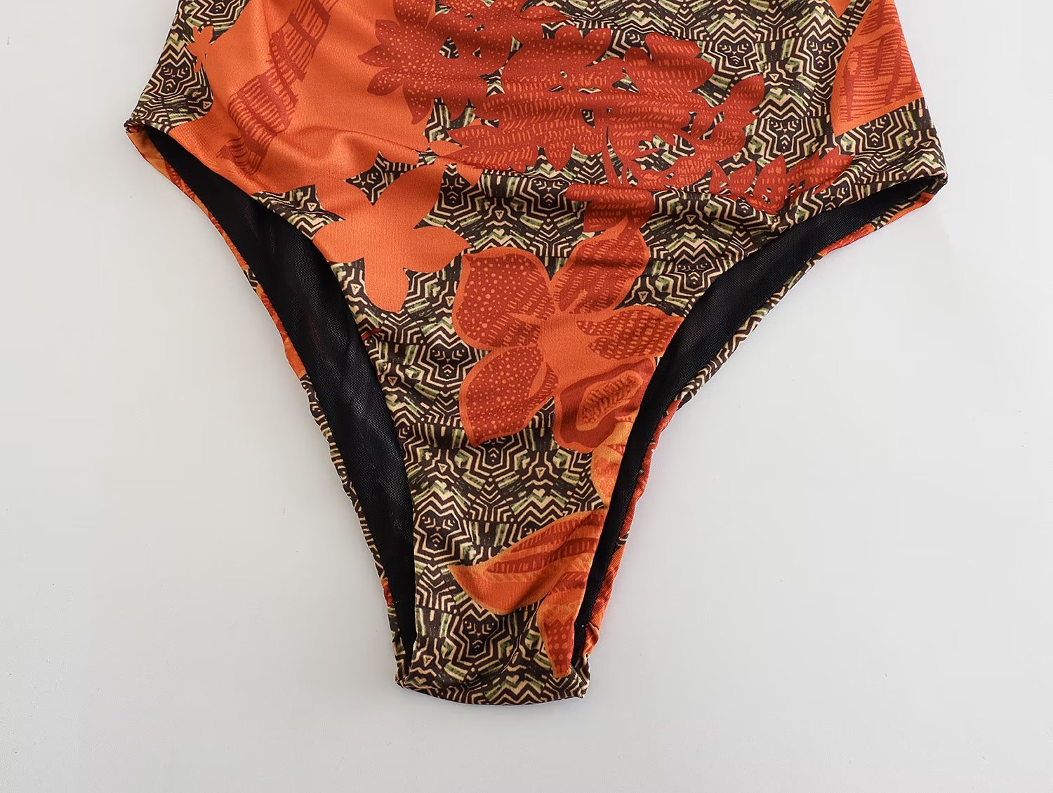 Women Women Printed One Word Wrapped Chest Swimsuit One Piece Suit Bella Mia