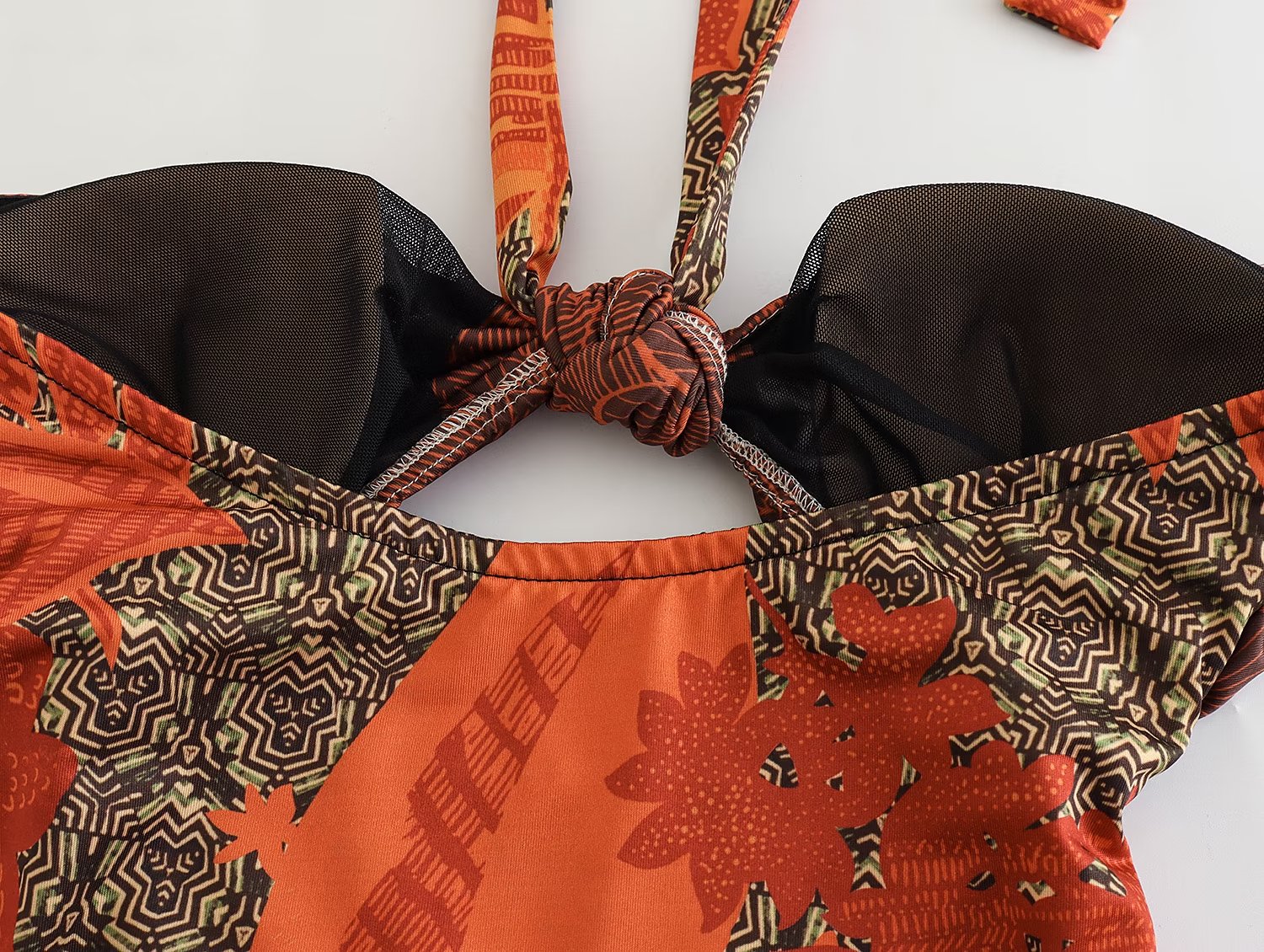 Women Women Printed One Word Wrapped Chest Swimsuit One Piece Suit Bella Mia