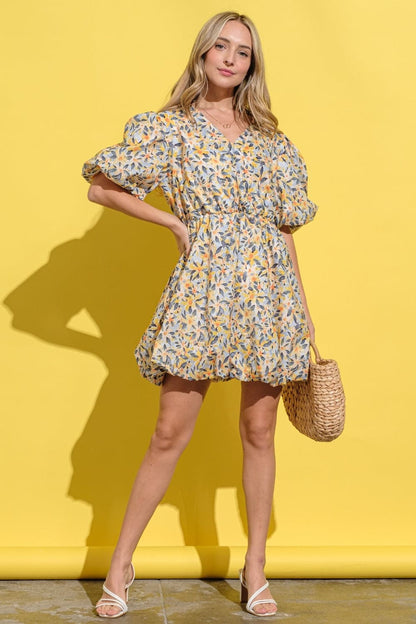 Floral Surplice Dress by And The Why