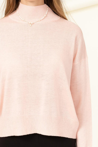 Cozy high-neck sweater for women