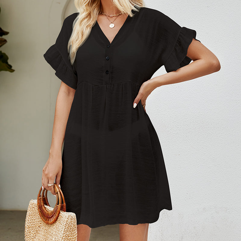 Arrival Vacation Sun Protection Blouse Solid Color Stringy Selvedge Cuff Sexy See through Bikini Smock Dress Bella Mia
