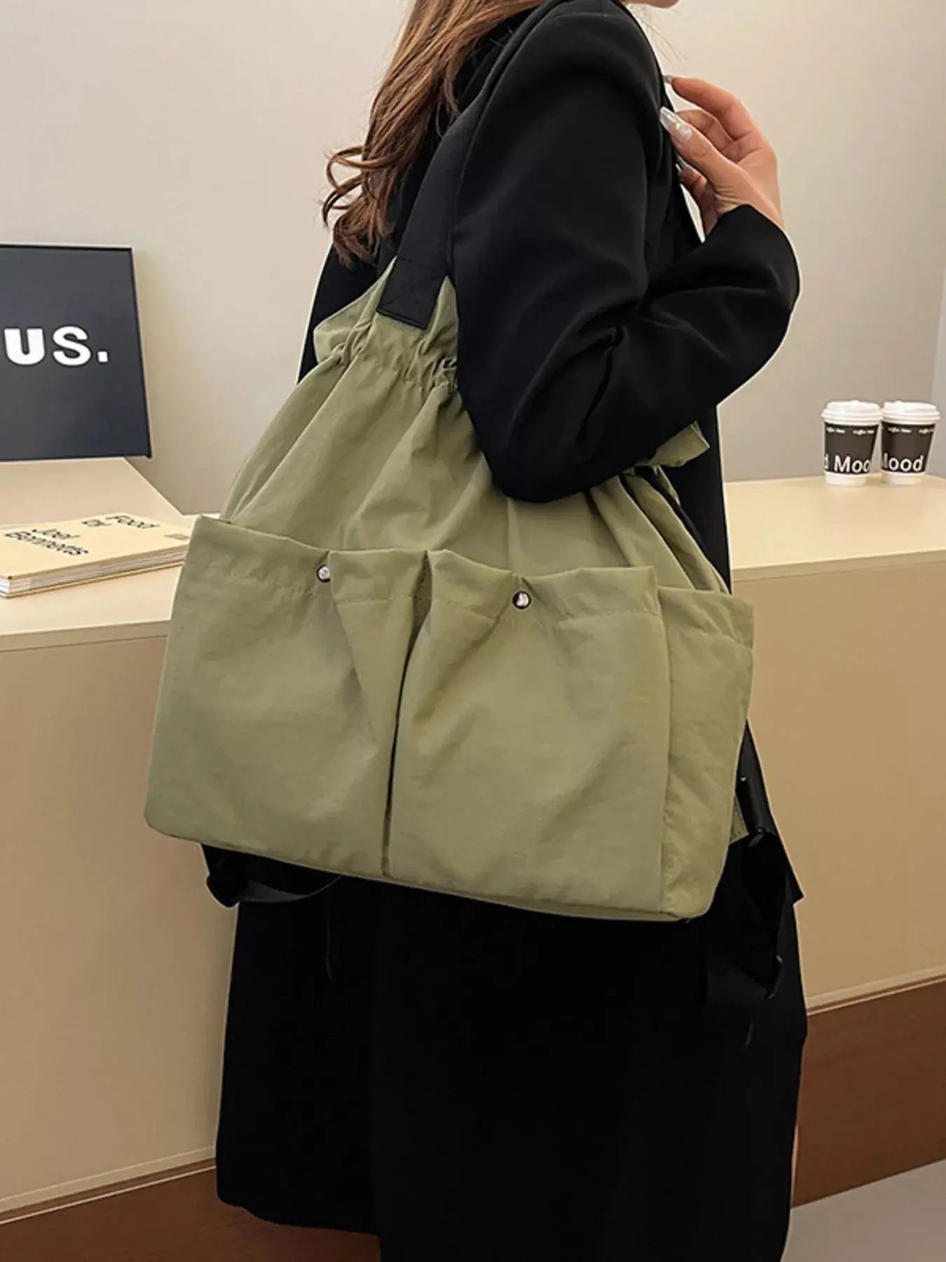 Drawstring Closure Lightweight Backpack Bag Simply Love