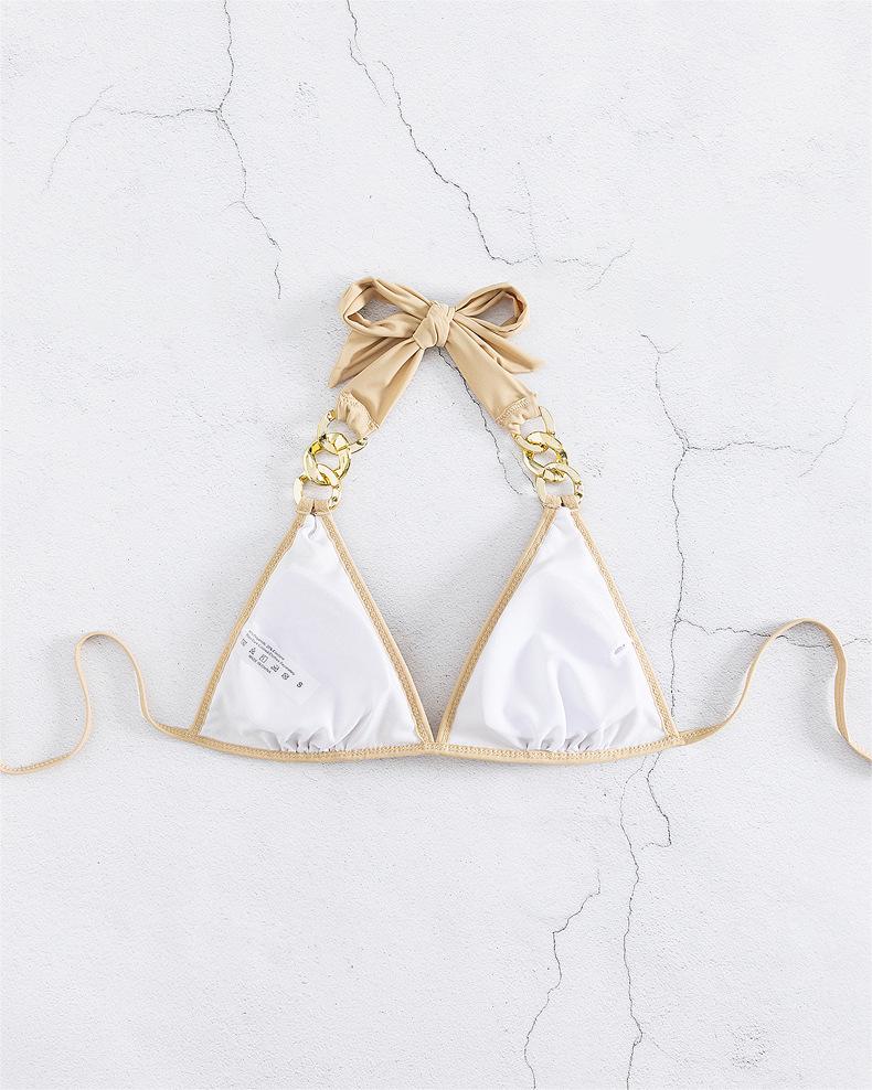 Women Swimsuit Bikini Sexy Sequined Lace Up Gold Bikini Swimsuit Bella Mia