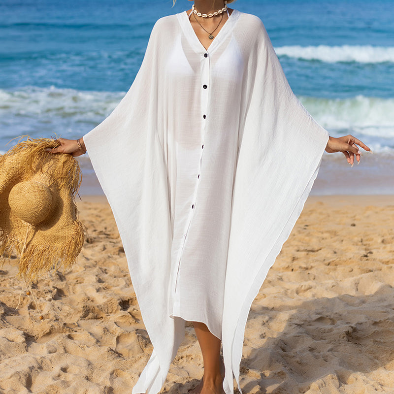 Sunscreen Coat Solid Color Loose Breathable See through Casual Extended Shirt Sun Protection Long Cardigan Bella Mia