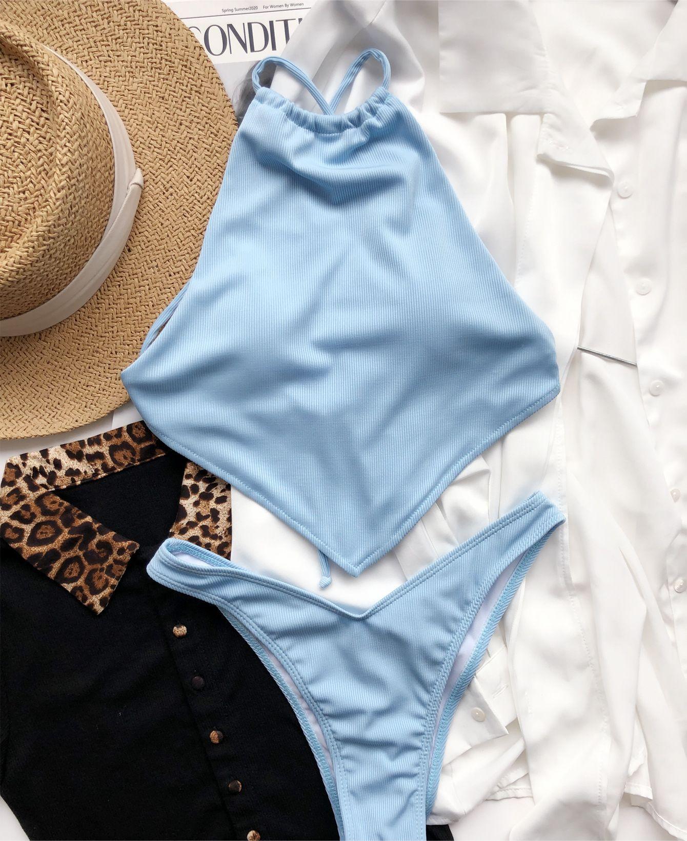 Bellyband Bikini Split Small Sunken Stripe Swimsuit Swimsuit Bella Mia