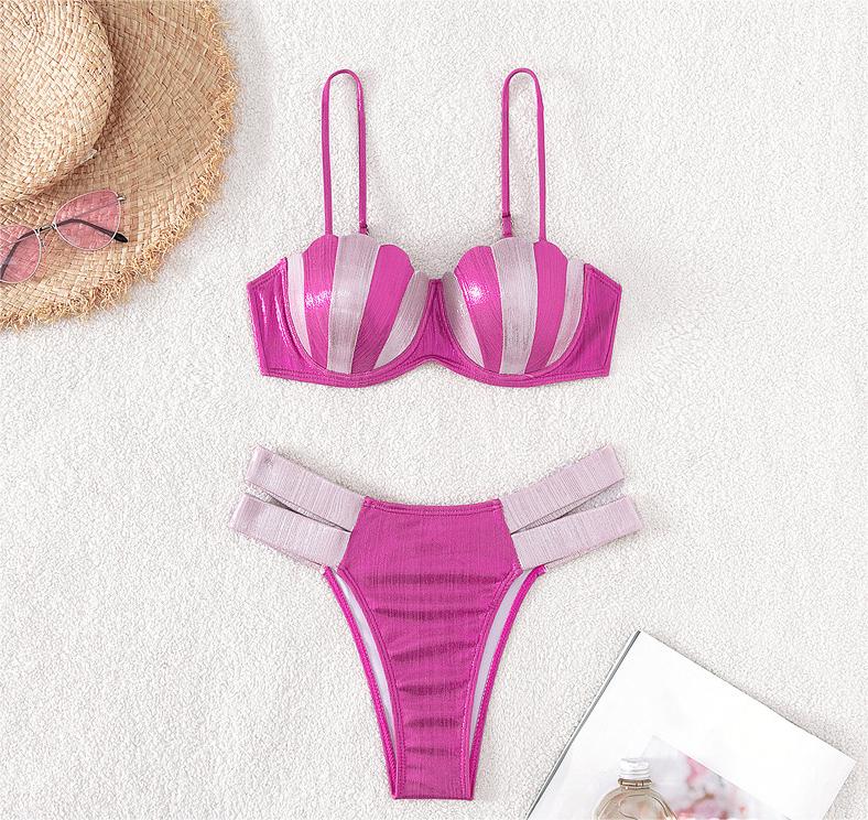 Swimwear Split Bikini Push Up High Waist Three Point Sexy Bikini Swimsuit Bella Mia