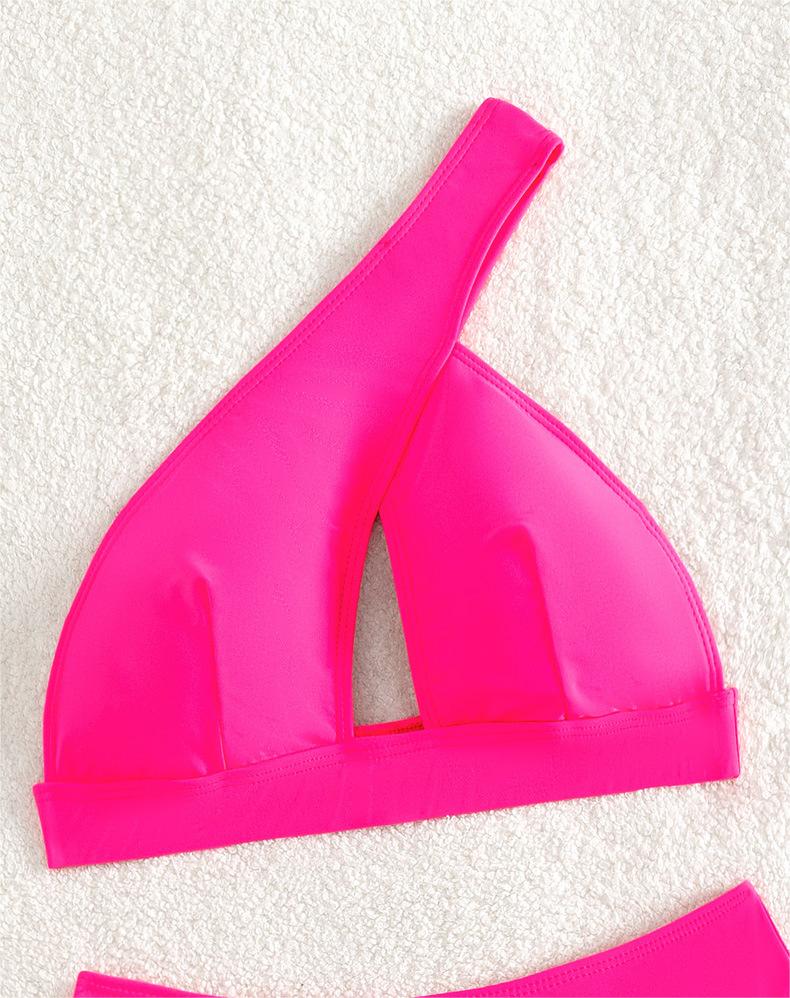 Bikini Sexy Swimsuit Women Solid Color One Shoulder Tassel Swimsuit Swimsuit Bella Mia