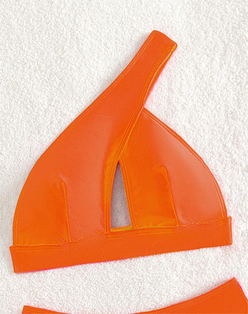 Bikini Sexy Swimsuit Women Solid Color One Shoulder Tassel Swimsuit Swimsuit Bella Mia