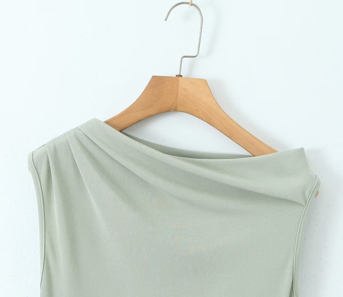 Summer Shoulder Asymmetric Sleeves Side Drawstring Bag Hip Dress Short Dress Bella Mia