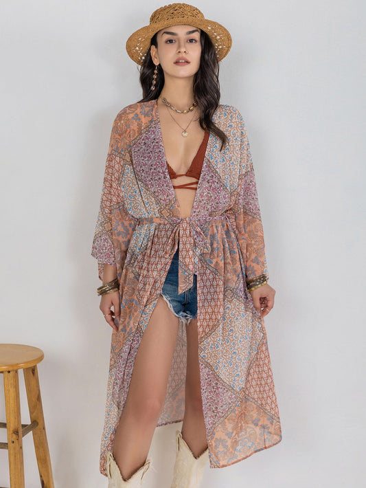 Women Bohemian Loose Casual Kimono Blouse Bella Mia