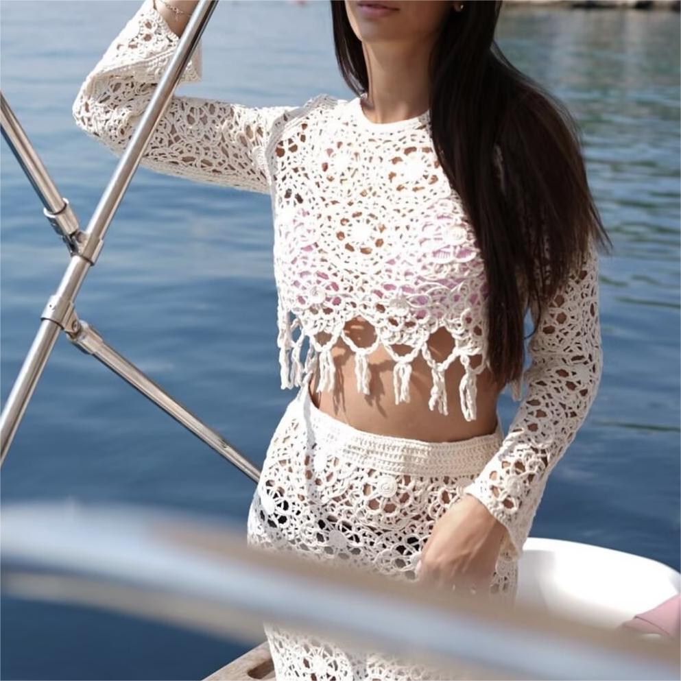 Autumn Women Round Neck Knitted Top Bella Mia