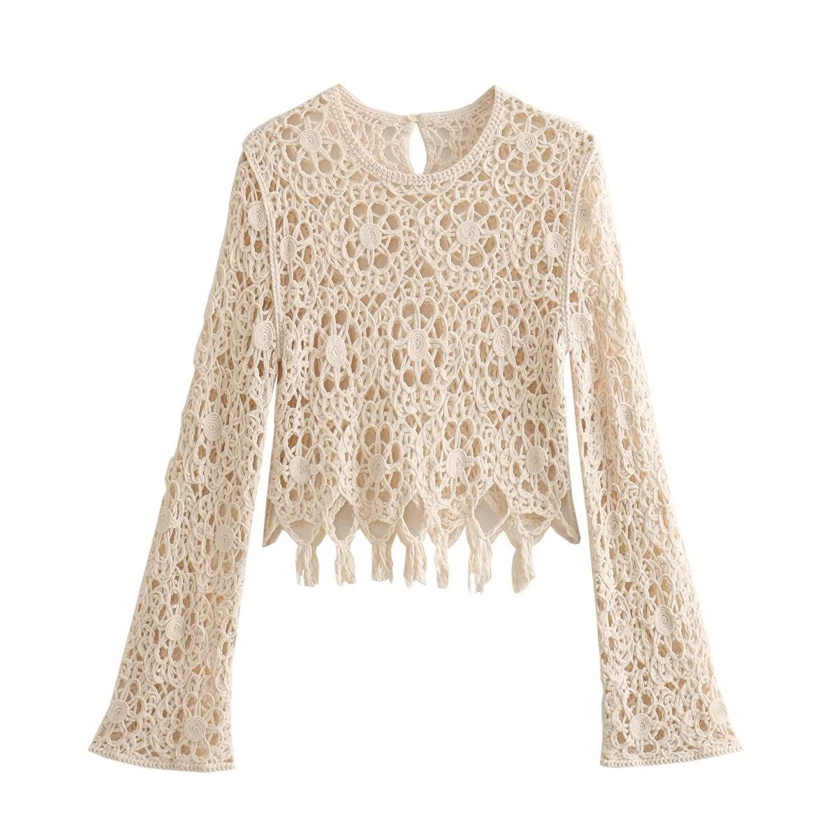 Autumn Women Round Neck Knitted Top Bella Mia