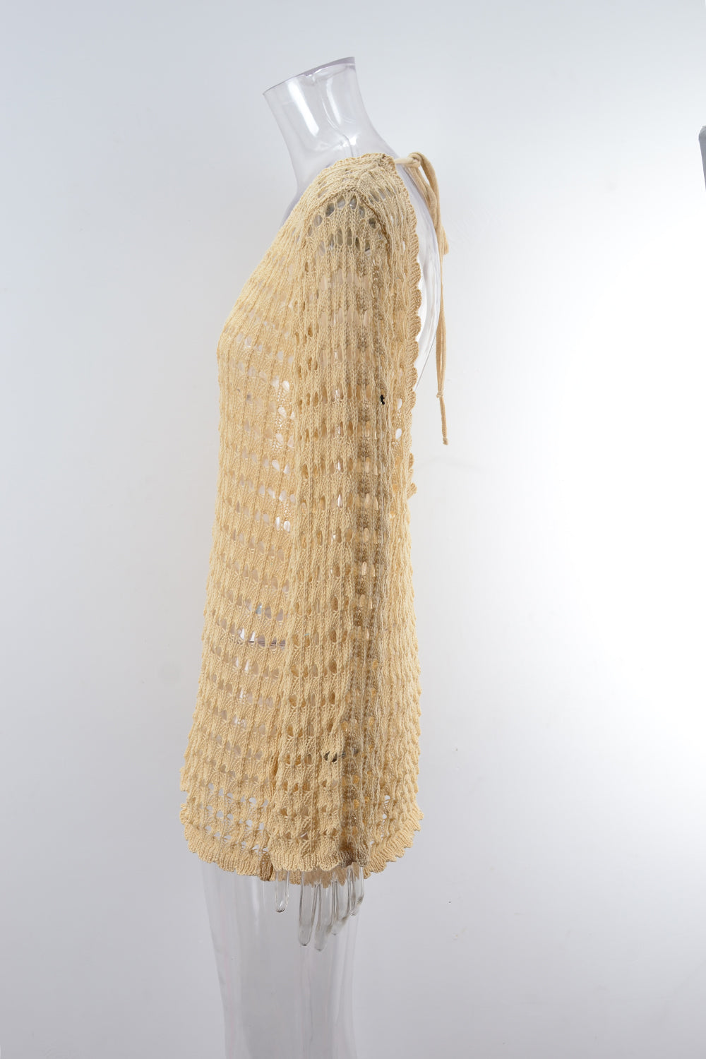 Summer Women Clothing Beach Shirt Hollow Out Cutout Long Sleeve Seaside Vacation Swimsuit Sun Protective Blouse Bella Mia