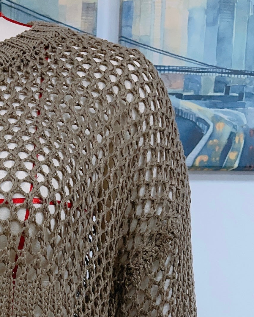 Summer Women Round Neck Five Pointed Star Sexy Cutout Pullover Women Knitwear Bella Mia