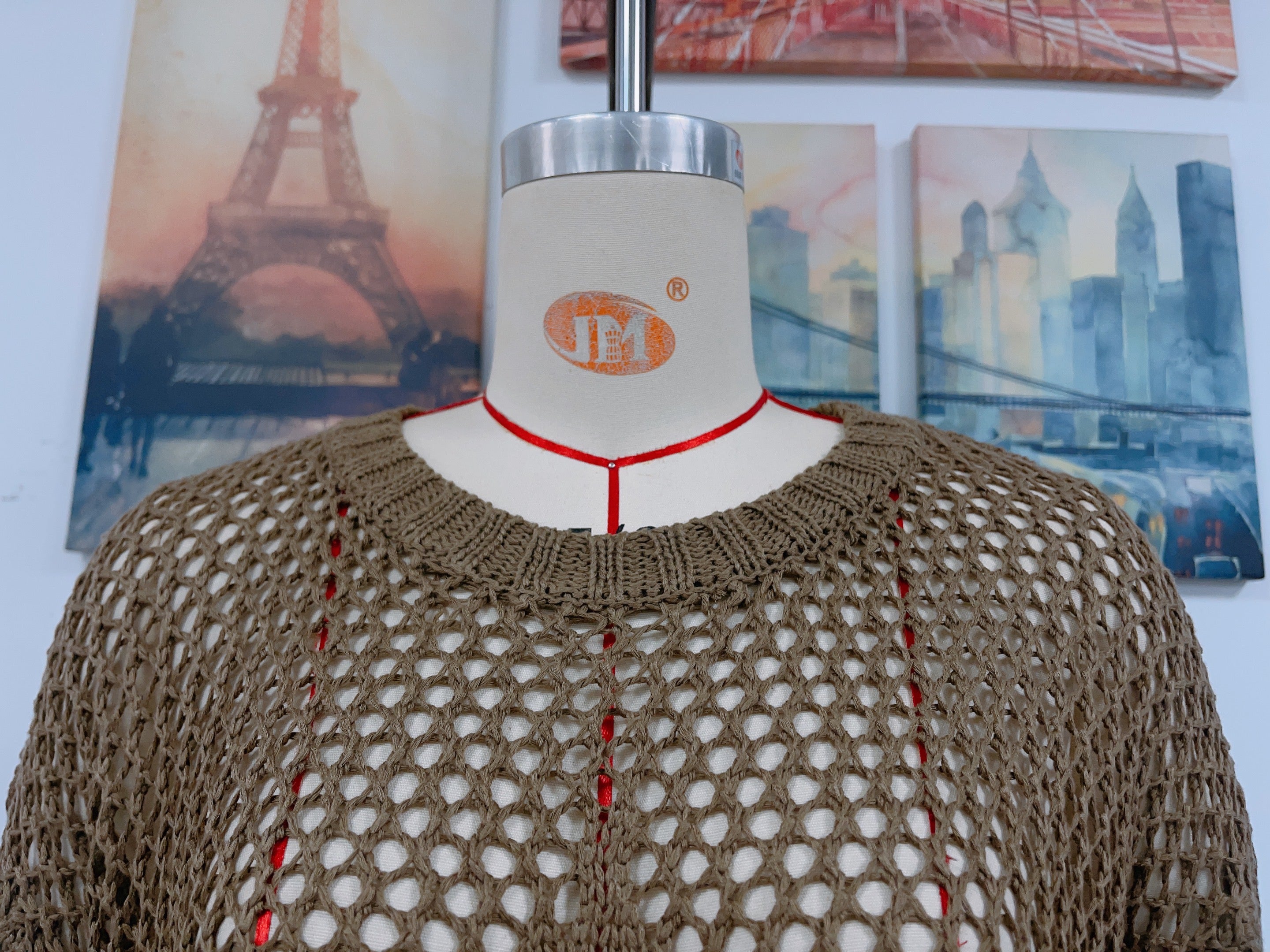 Summer Women Round Neck Five Pointed Star Sexy Cutout Pullover Women Knitwear Bella Mia