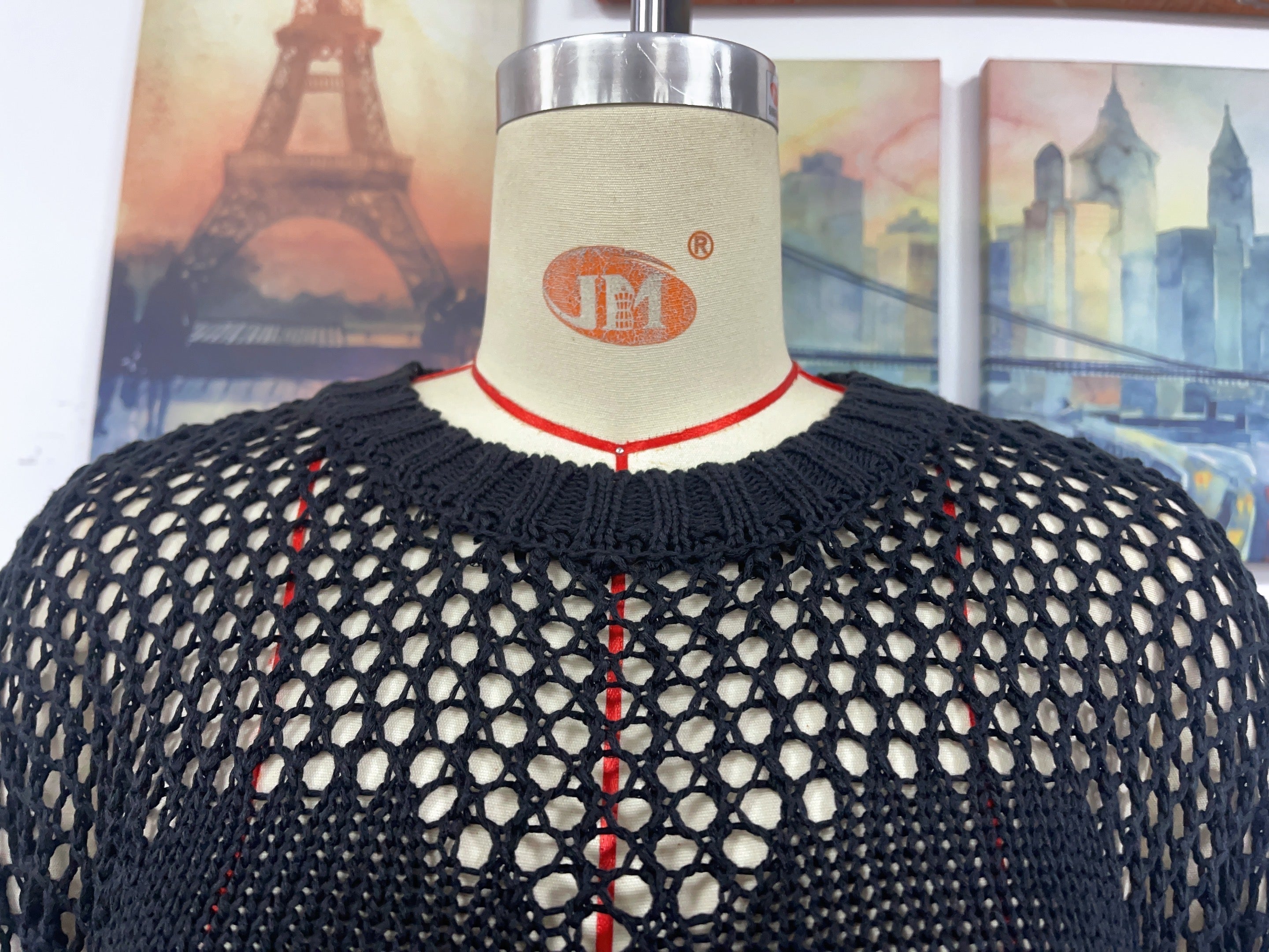 Summer Women Knitwear Round Neck Love Beach Cover Up Vacation Solid Color Women Knitwear Bella Mia