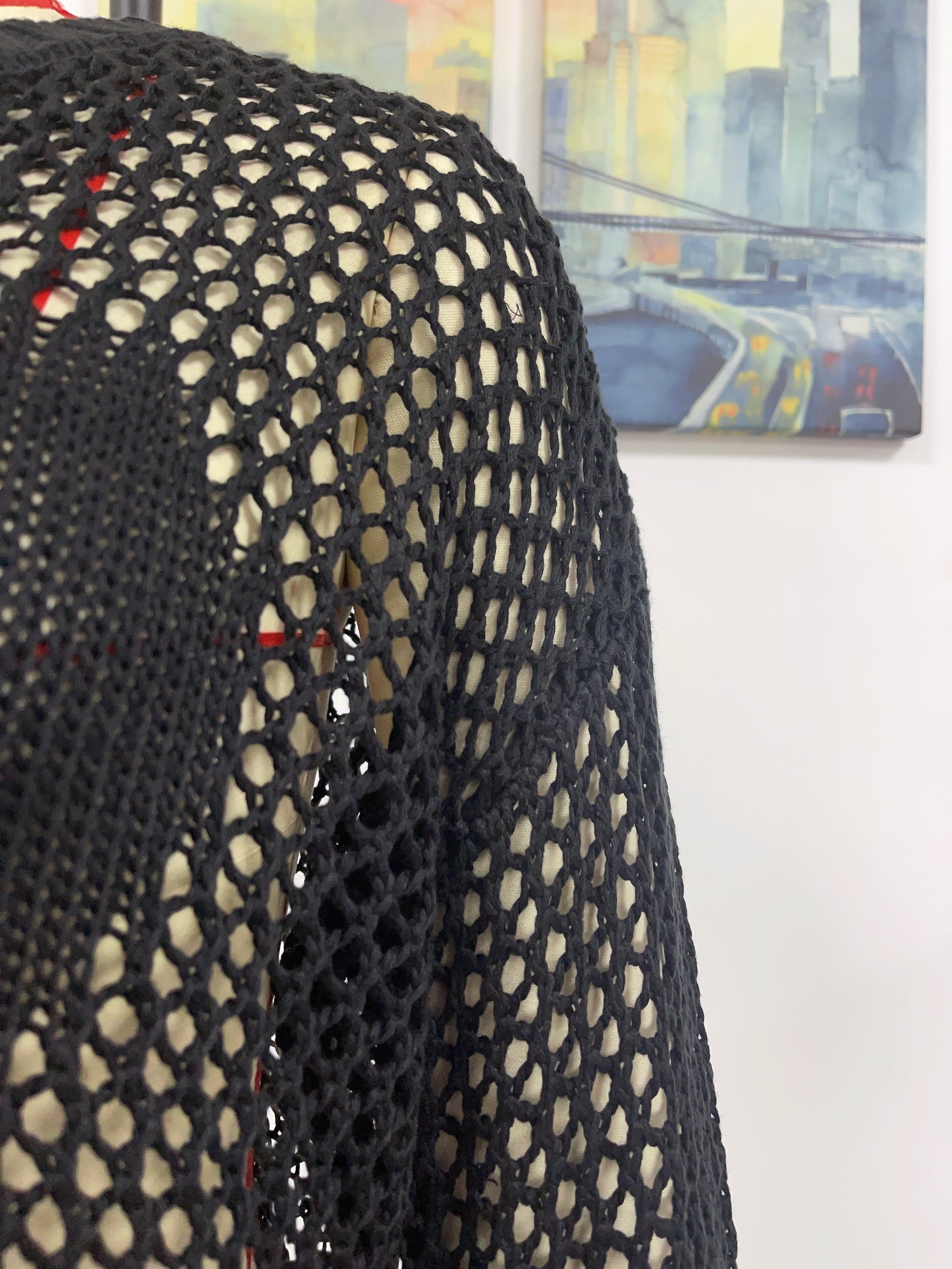 Summer Women Knitwear Round Neck Love Beach Cover Up Vacation Solid Color Women Knitwear Bella Mia