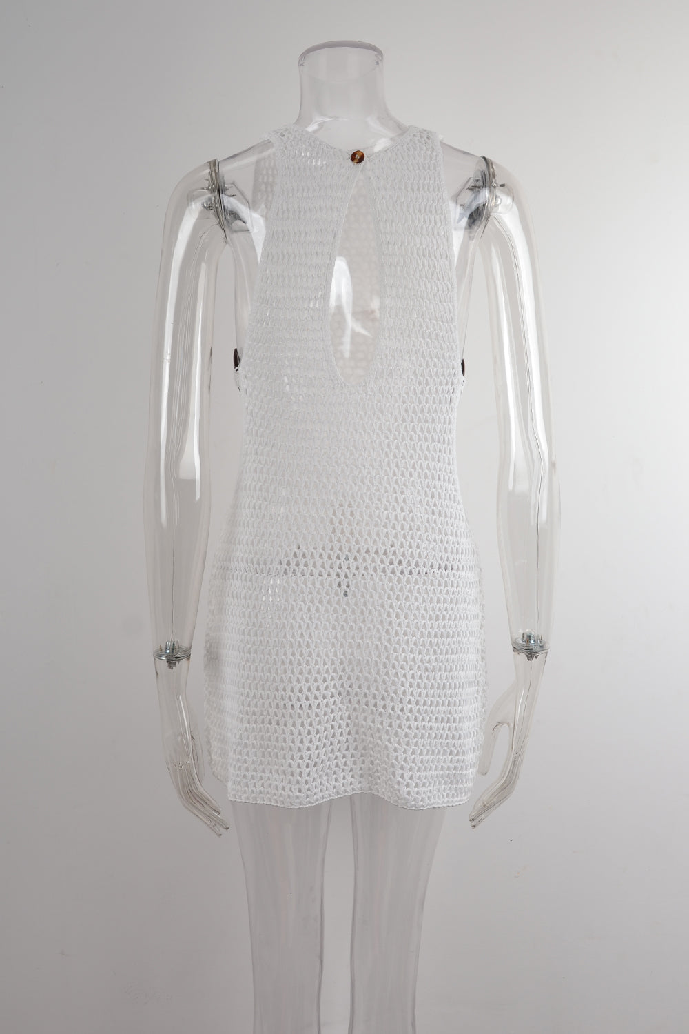 Summer Women Beach Cover Up Backless Hollow Out Cutout Sweater Bella Mia