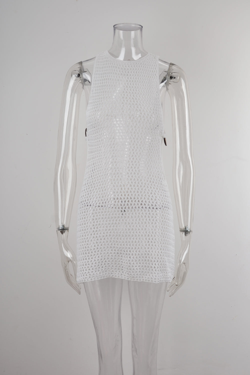 Summer Women Beach Cover Up Backless Hollow Out Cutout Sweater Bella Mia