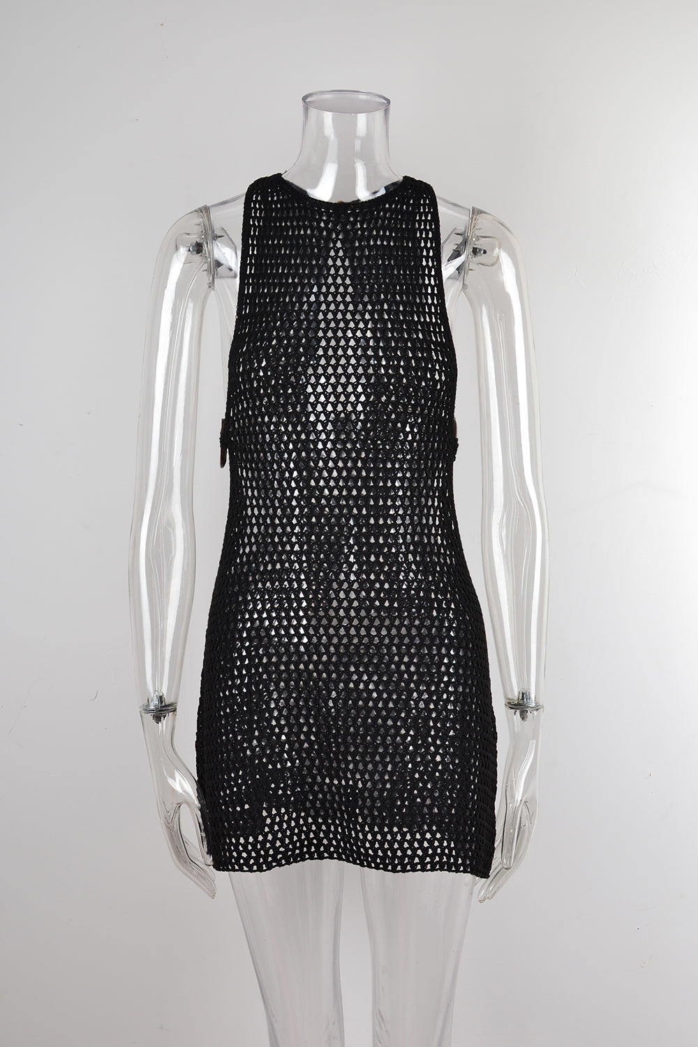 Summer Women Beach Cover Up Backless Hollow Out Cutout Sweater Bella Mia