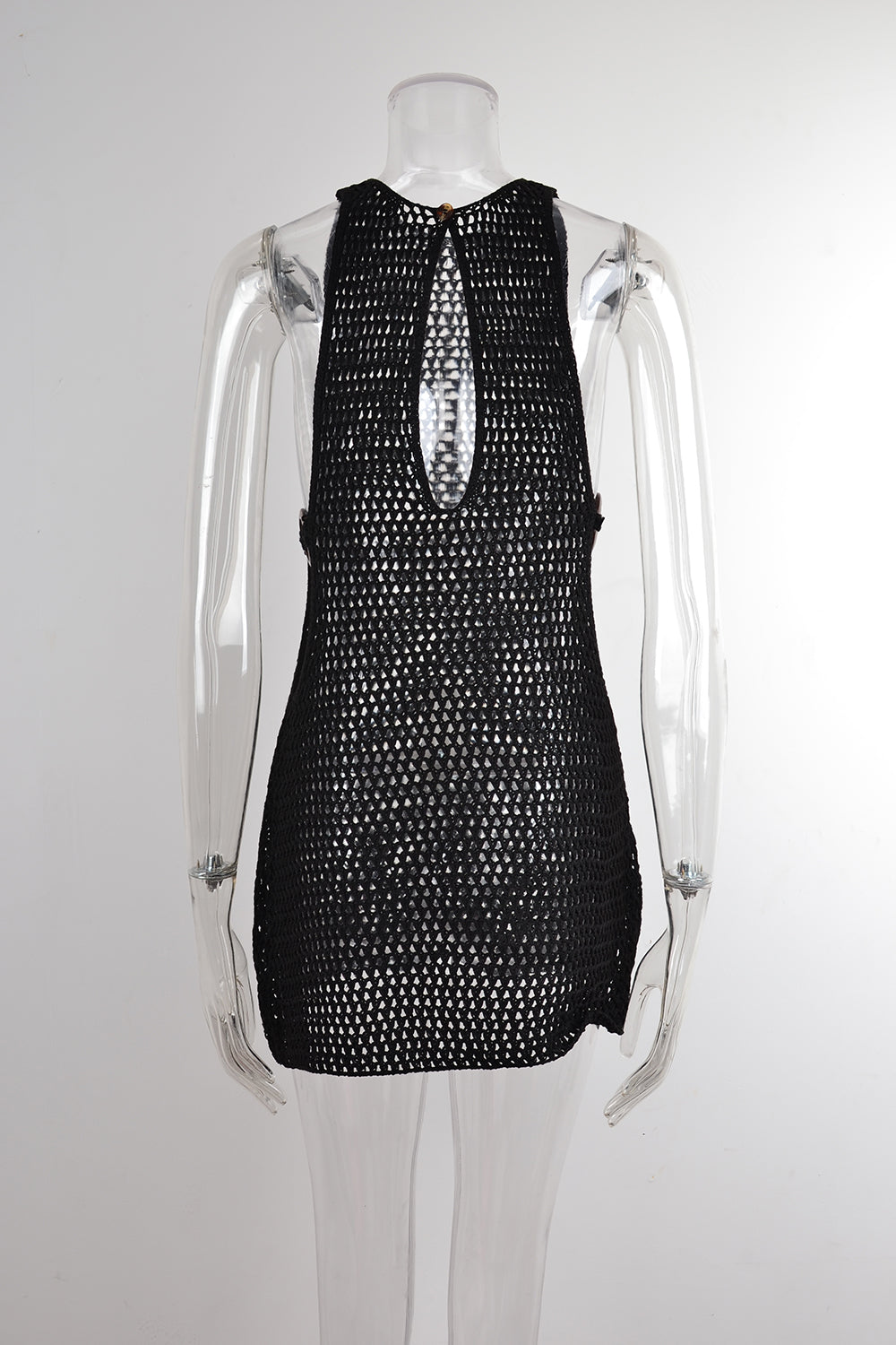 Summer Women Beach Cover Up Backless Hollow Out Cutout Sweater Bella Mia