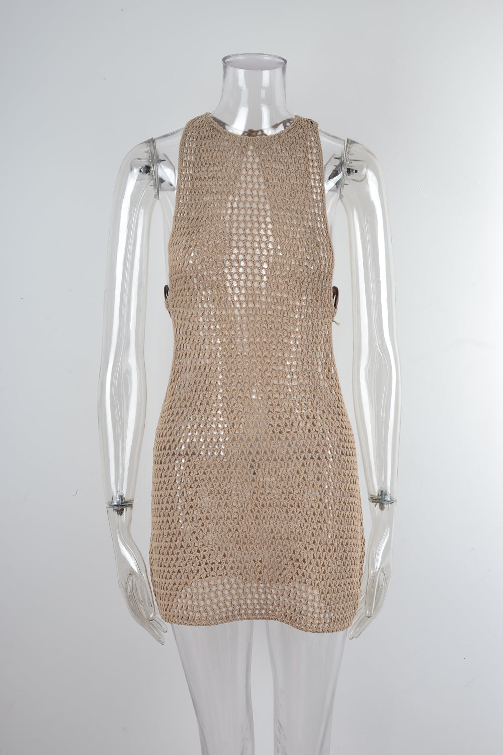 Summer Women Beach Cover Up Backless Hollow Out Cutout Sweater Bella Mia