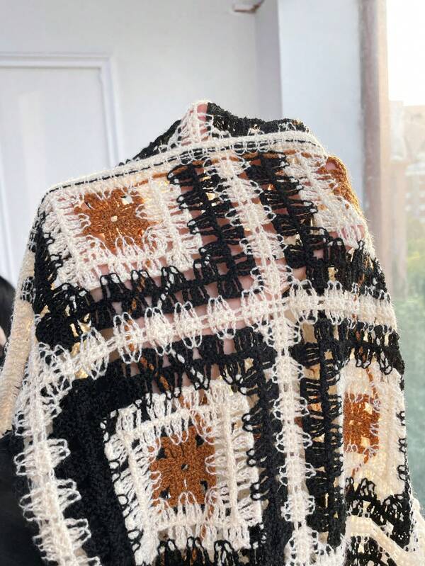 Women Summer New Crocheted Hollow Tassel Mat Crochet hook Bella Mia