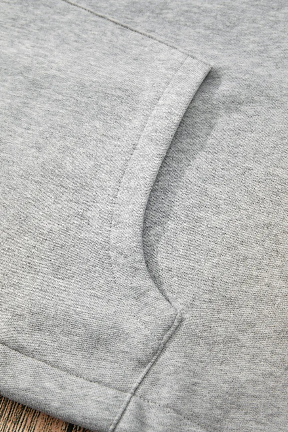 Kate Fleece Lined Half Zipper Hoodie with Kangaroo Pockets - Love Salve 