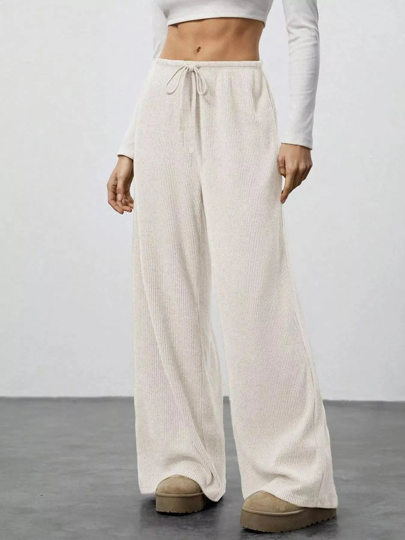 Relaxed Fit Drawstring Pants Simply Love