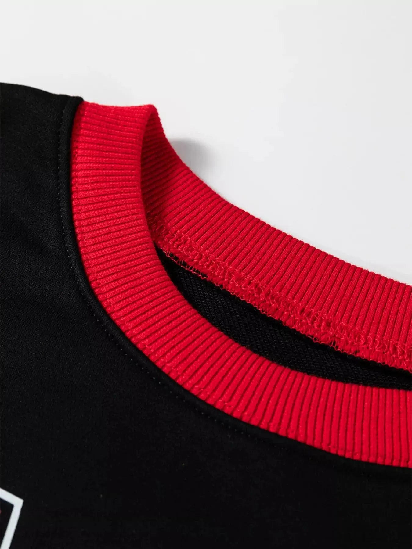 Game Day Graphic Varsity Baggy Long Sleeve Sweatshirt With Red Trim Simply Love