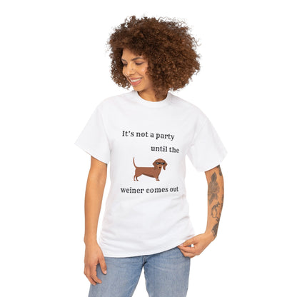 Dachshund Weiner Party Short Sleeve Tee