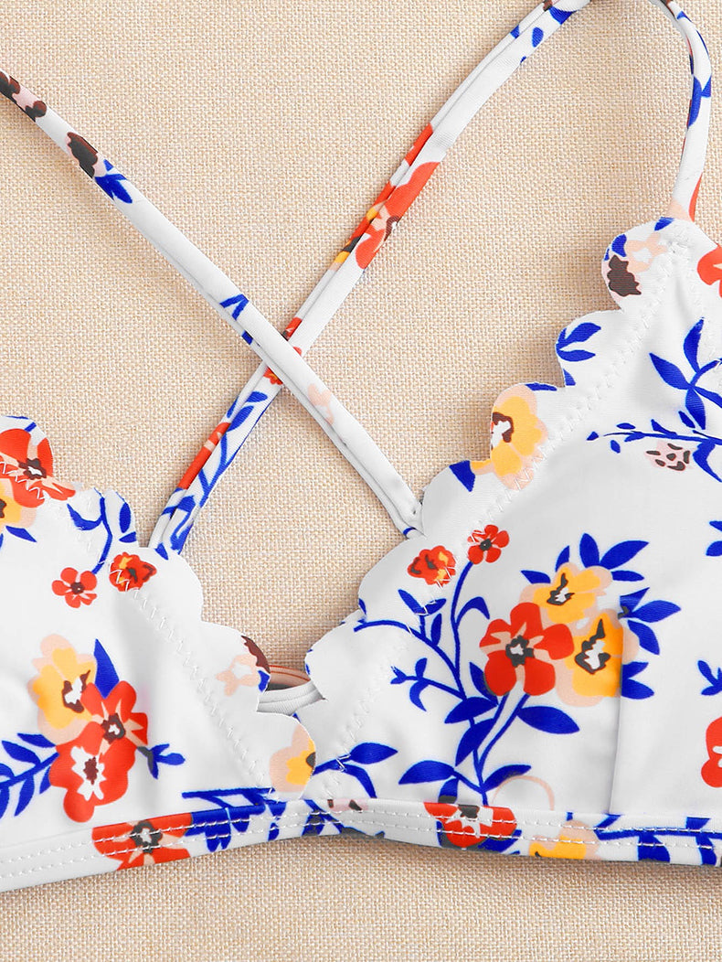 Split Swimsuit Women Sexy Bikini Lace Bikini High Waist Swimsuit Bella Mia