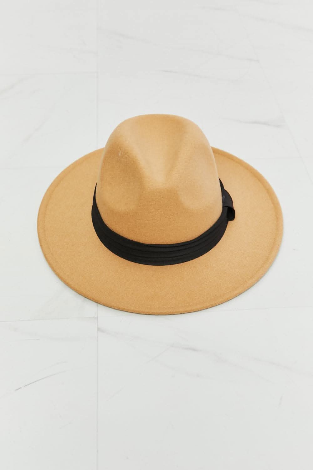 Fame fedora hat - dark tan, adjustable - Love Salve 
