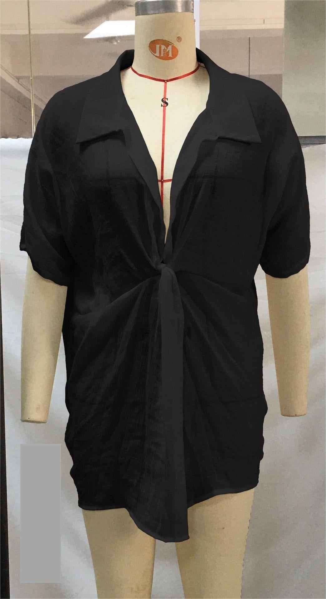 Beach Cover up Shirt Loose Beach Sun Protection Clothing Cardigan Vacation Beach Beach Cover up Bella Mia