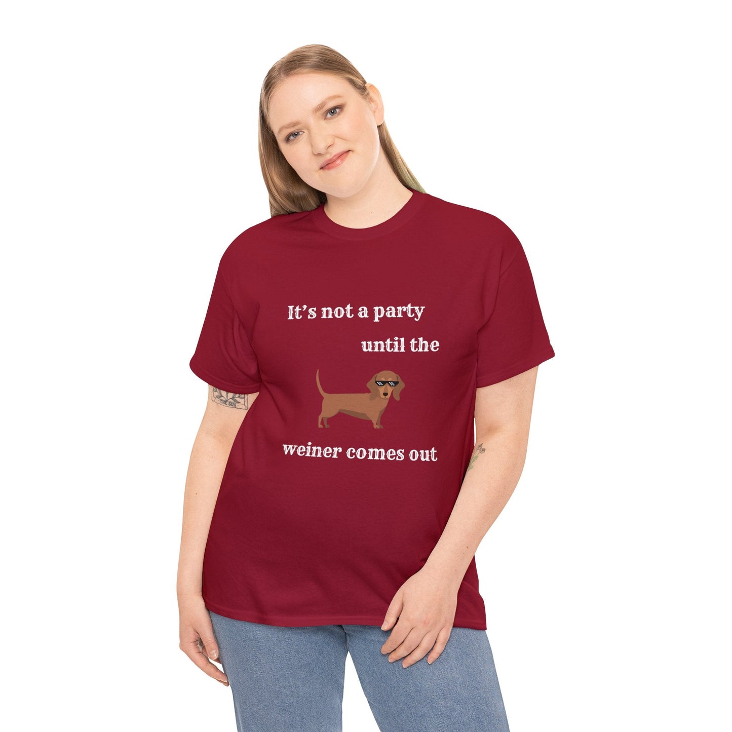 Dachshund Weiner Party Short Sleeve Tee