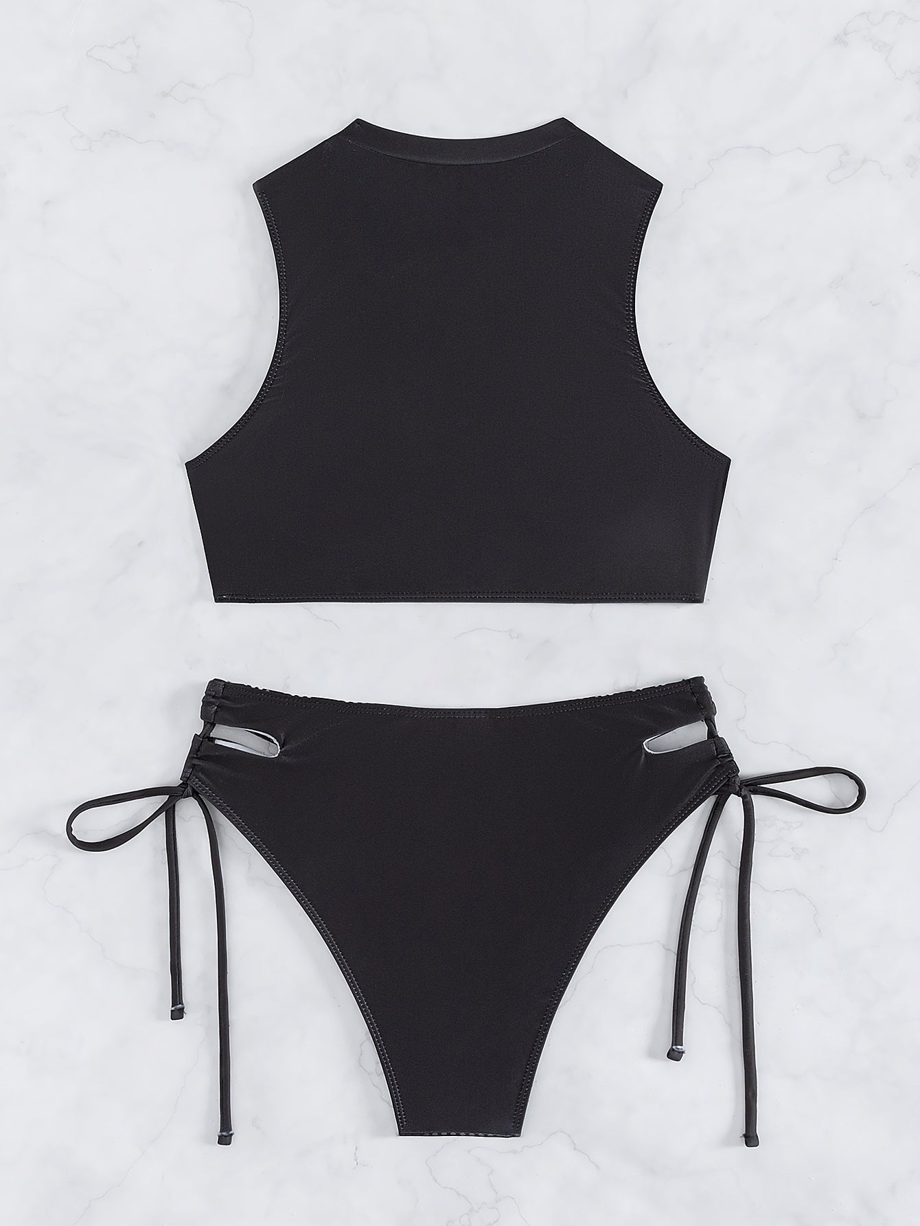 Bikini Sexy Swimsuit Women Split Bikini Black White Sports Swimsuit Bella Mia